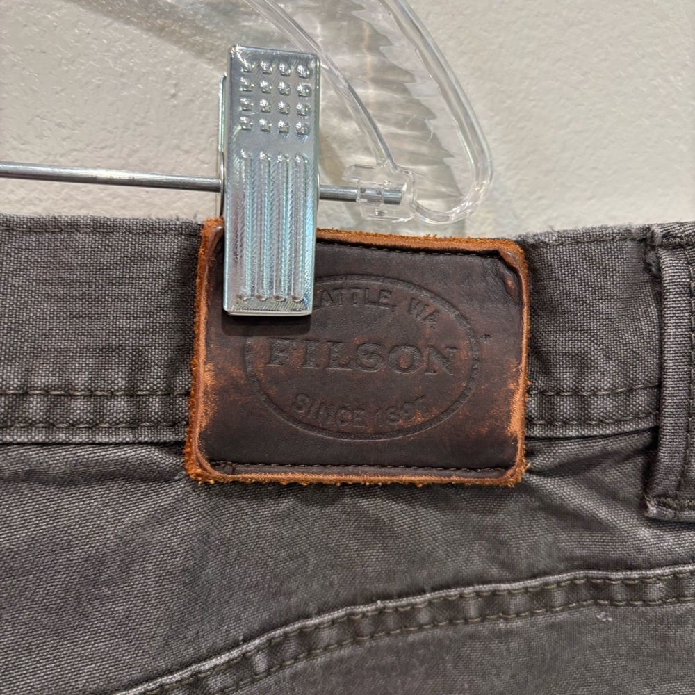 Filson Dry Tin Cloth Canvas Work Pants Men’s Size 42 - Picture 14 of 15